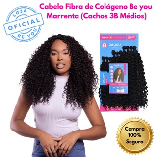 Cabelo Fibra de Colágeno Marrenta Be You Cachos Naturais Leves e Volumosos em Oferta na Shopee