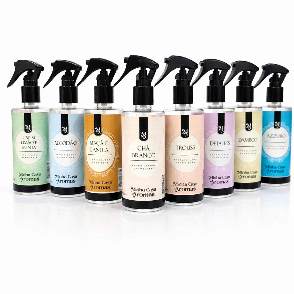 Home Spray Odorizante De Ambiente e Tecidos Minha Casa Aromas 250ml em Oferta na Shopee