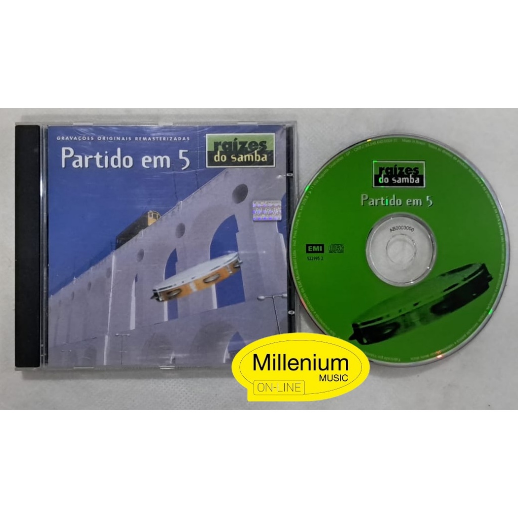 CD Partido Em 5  Raízes Do Samba 1998 Original Gravadora Colecionador Ótimo Estado