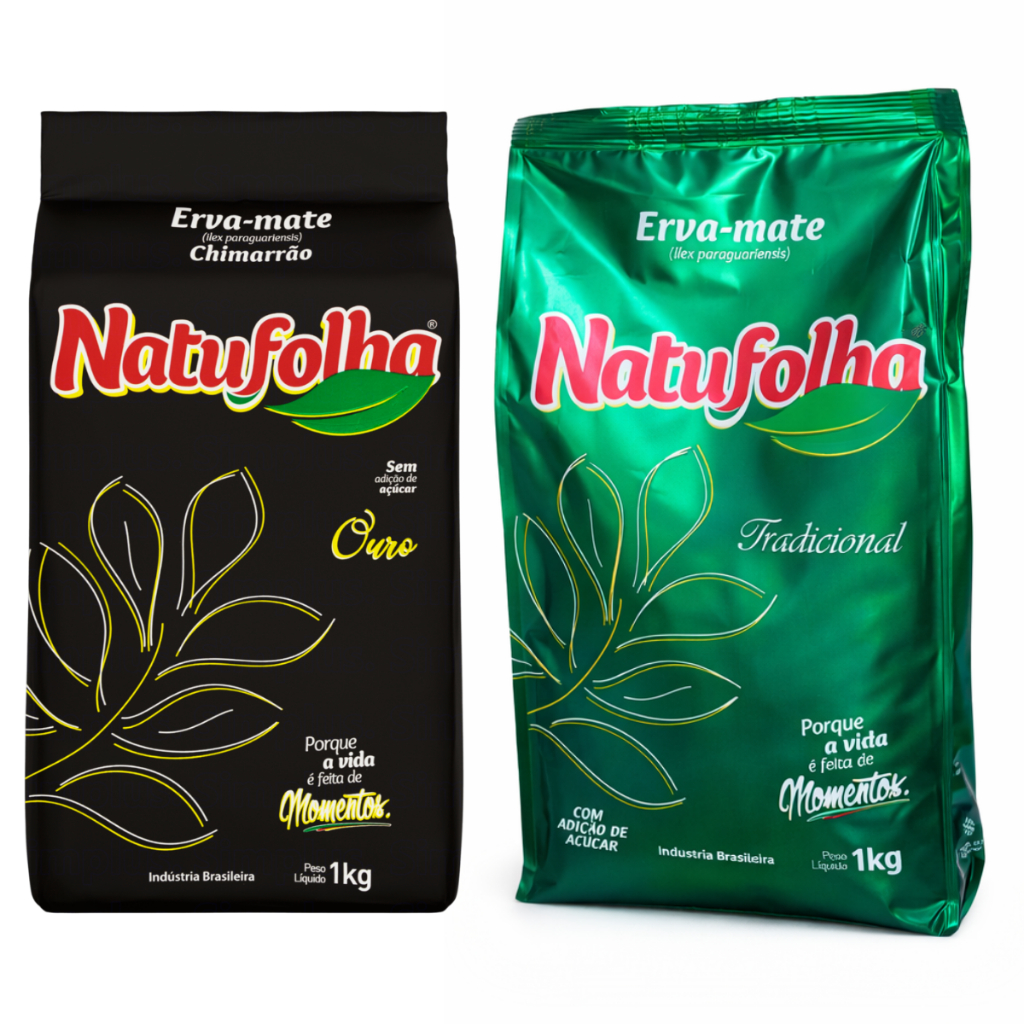 Erva Mate Chimarrão Natufolha Ouro Natufolha Tradicional com Açúcar Sabor do Rio Grande