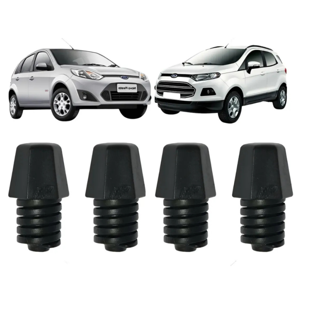 Kit 4 Batente Coxim Calço Do Capo Ford Ecosport Ka Fiesta