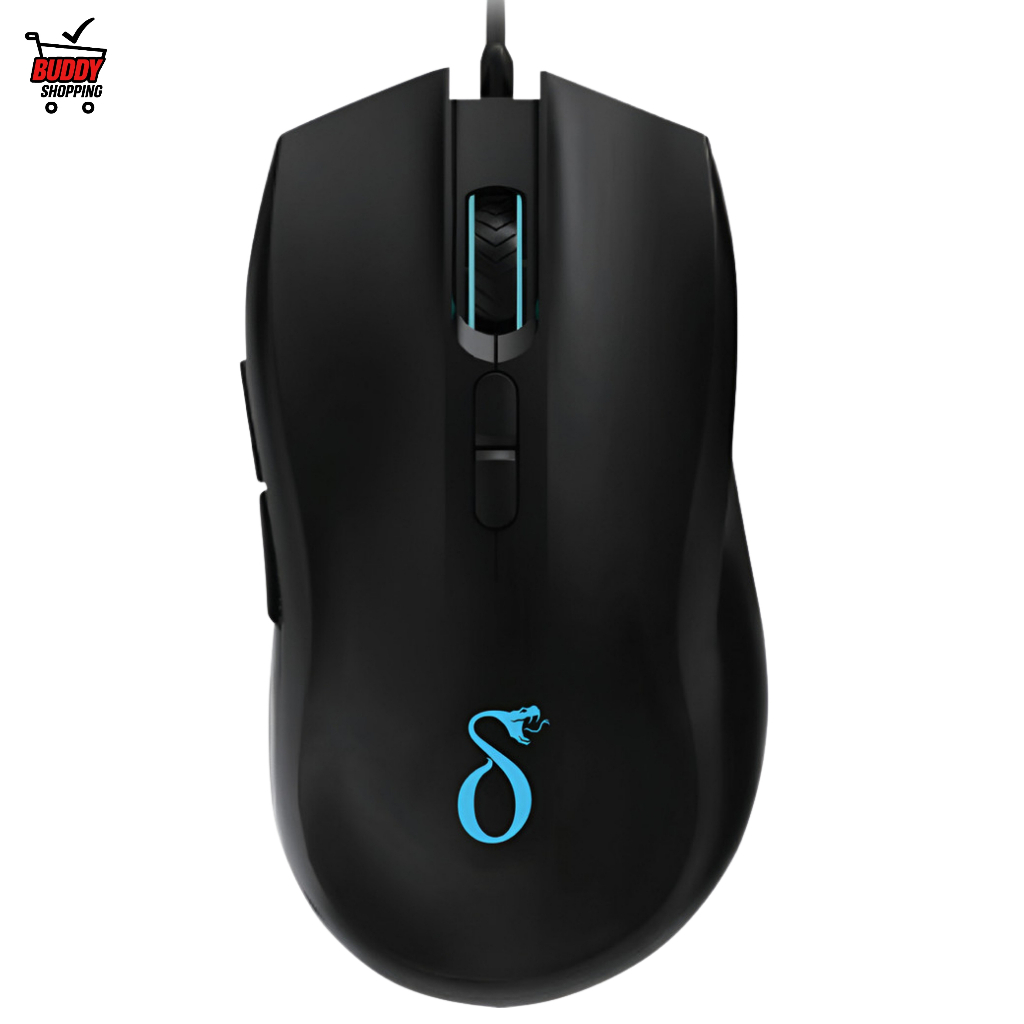 MOUSE ÓPTICO RGB COM FIO | 7 Botões 4800 DPI Ajustável LED RGB