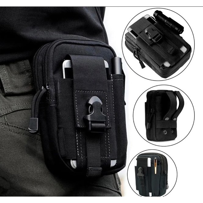 Bolsa Pochete Porta Objeto Celular Carteira Cinto Multiuso (9366) em Oferta na Shopee