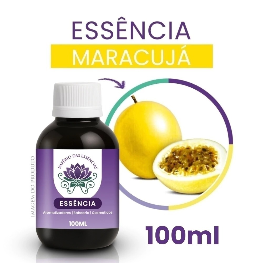 Essência Maracujá para Aromatizador de Ambiente, Difusores e Cosméticos (100ml)