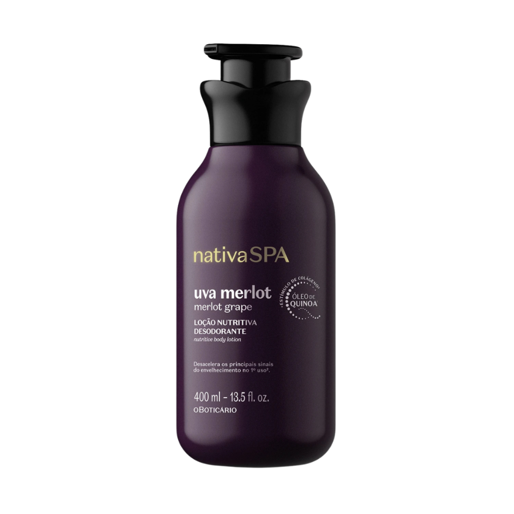 Loção Hidratante Nativa Spa Uva Merlot O Boticário 400ml