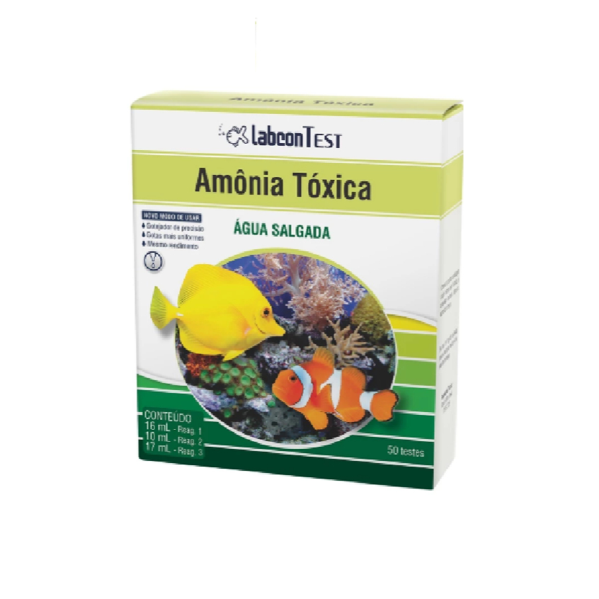 Teste de Amônia Para Aquario Marinho Labcon