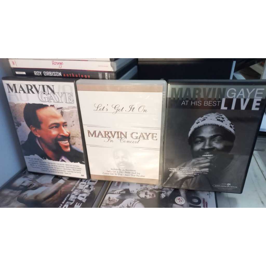 dvd marvin gaye at his best live c/ Encarte interno  - In Concert - Ao Vivo - Impecaveis let's Get It On