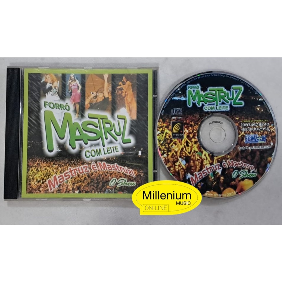 CD Forró Mastruz Com Leite  Mastruz É Mastruz! O Show 2004 Original Gravadora Colecionador Ótimo Estado