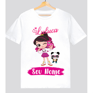 Camisa Camiseta Luluca Menina Blusa Com Nome em Oferta na Shopee