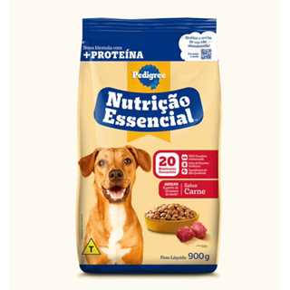 Ração Pedigree Nutrição Essencial Carne para Cães Adultos 900g em Oferta na Shopee