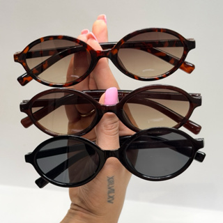 Kit Óculos de Sol Feminino UV400 Oval Retro Vintage Atemporal Moda Blogueira em Oferta na Shopee