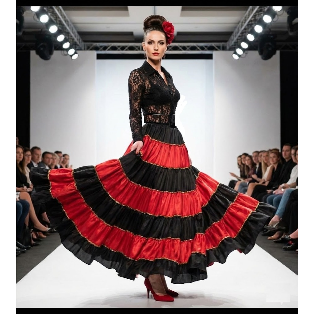 SAIA  POMBA GIRA 7 SAIA  - 7,5M DE RODA-sem blusa- ROUPA DE UMBANDA-ENVIAMOS O MAIS RÁPIDO POSSÍVEL----