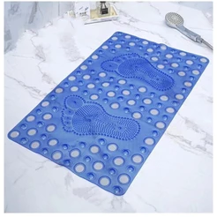 Tapete De Box Banheiro Ventosa Massageador Limpeza De Pés ANTIDERRAPANTE