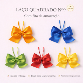 Kit Laços de Cetim Luxo 38mm N9 Com fita de amarração,Decoração,Lembrancinhas Personalizados em Oferta na Shopee