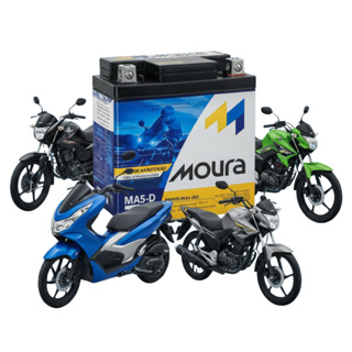 Bateria Moura Moto Ma5-d 5ah Original Titan 150 160 Fan Bros Biz Honda NMAX 160 XRE em Oferta na Shopee