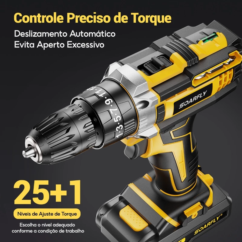 Furadeira Parafusadeira 48V com 2 Baterias — foto 5