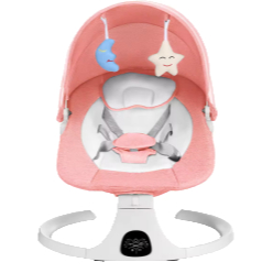 Cadeira de Descanso Infantil Cadeirinha de Balanço Bebê Multmaxx Rosa Menina