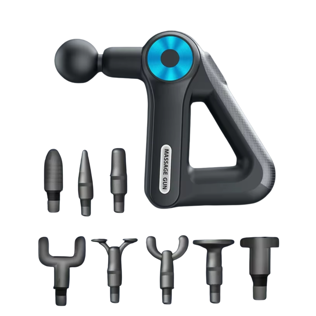 Massageador Muscular Oásis OIH-5306 9 Níveis 9 Cabeçotes 3200RPM Pistola Massagem Profunda