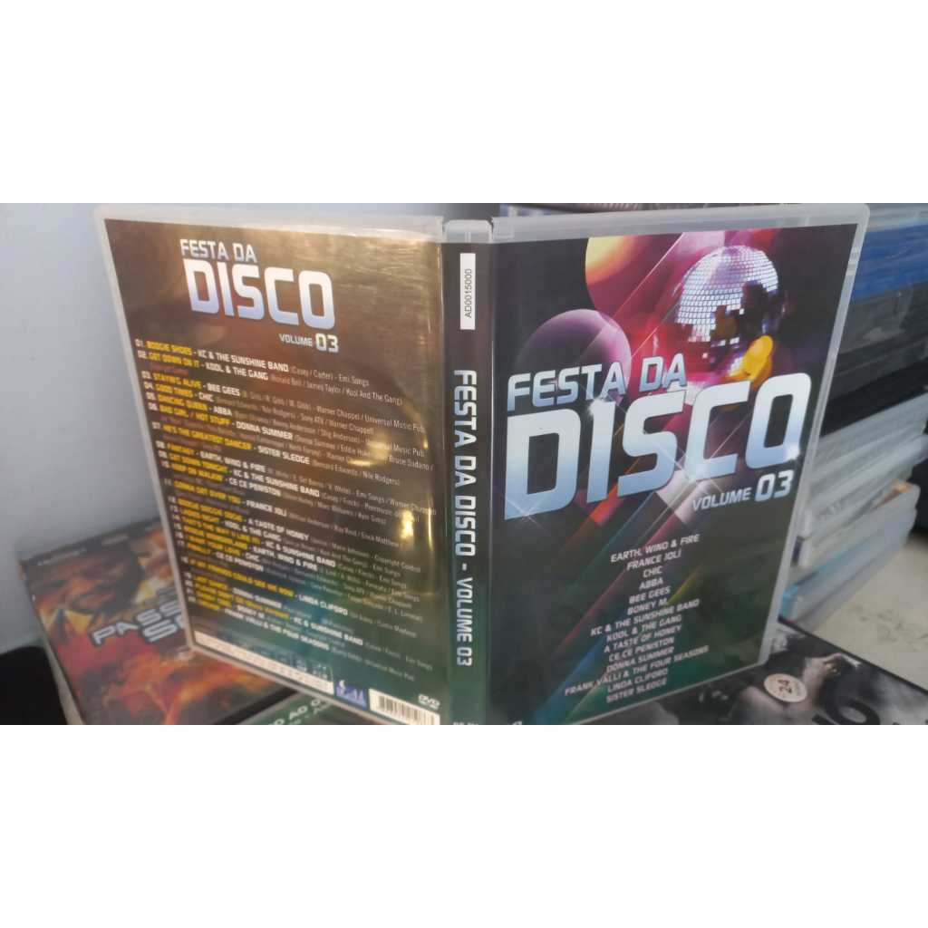 Dvd Festa da disco Vol 3 - Chic Abba Boney M Ce Ce penistion donna summer france joli earth wind fire