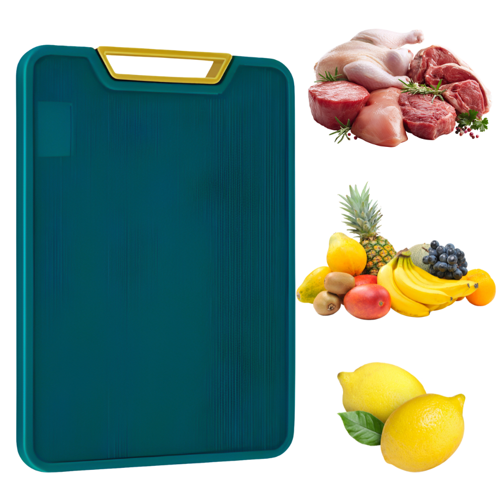 Tábua de Corte Retangular Antibacteriana – Com Alça, Anti-Mofo e Anti-Rachaduras