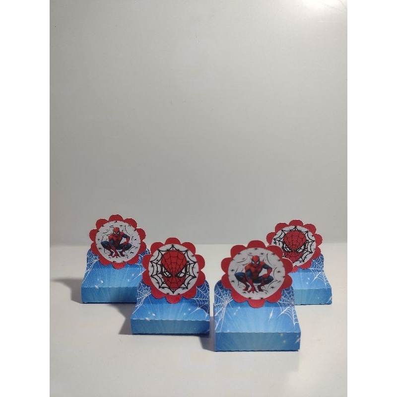 13 unidades Porta bis duplo lembracinhas personalizados- festas infantil - Homem aranha caixinha bis