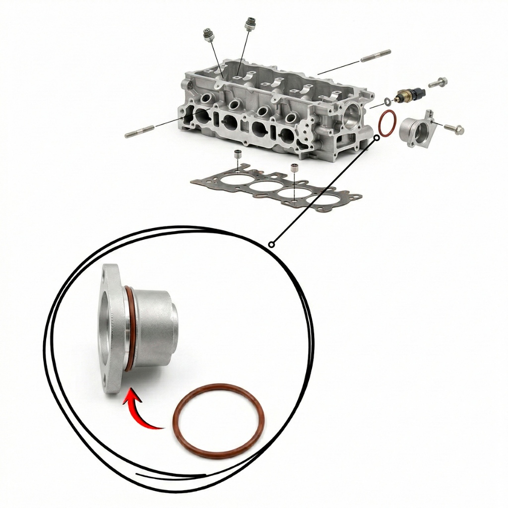 Anel Flange Comando Válvula Civic Fit City Crv Hrv Wrv Accord Prelude Vedação Vedador Oring Viton