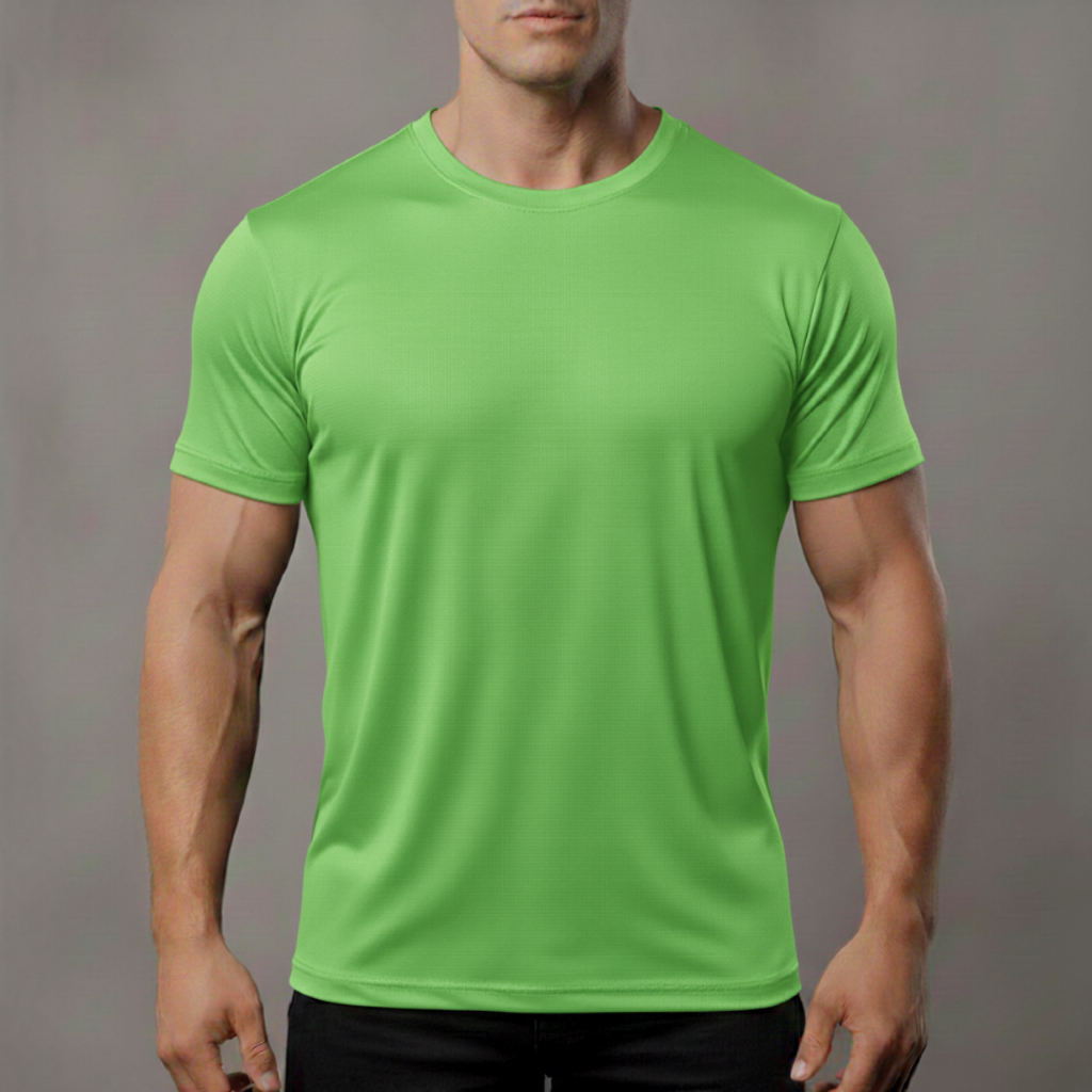 Camiseta Dry Fit Masculina Tecido Respirável Confortável para Treino Caminhada Roupa para Academia Fitness