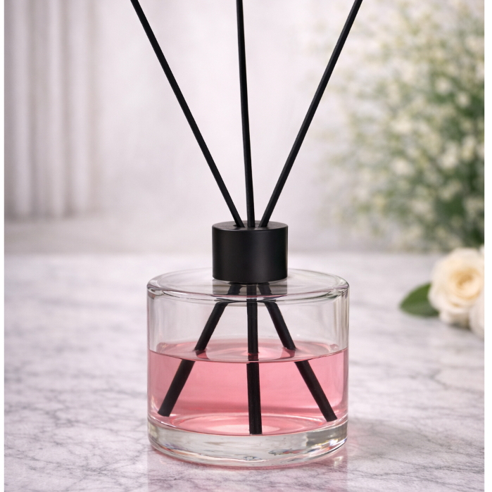 Aromatizador / Difusor de Ambiente Picollo Transparente 250ml com Tampa e Varetas