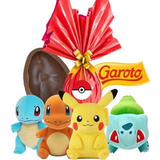 Kit Ovo De Pascoa + Pokemon Pelúcia Brinquedos Infantil Chocolate Ao Leite Promoção Premium Pikachu em Oferta na Shopee