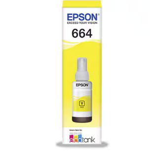 Garrafa de Tinta para Ecotank Amarelo T664 - T664420AL - Epson - PT 1 UN
