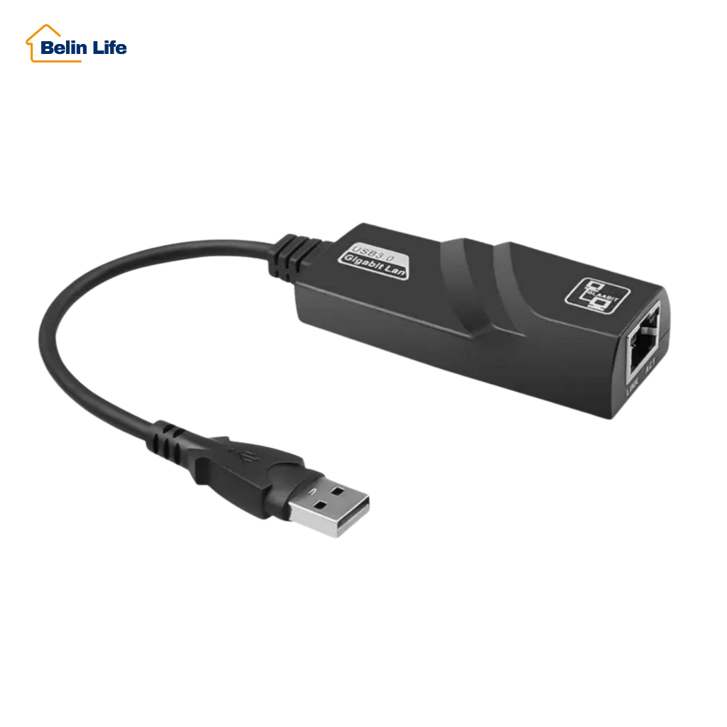 Adaptador Rede Usb 3.0 Gigabit Rj45 Ethernet 10/100/1000Mbps