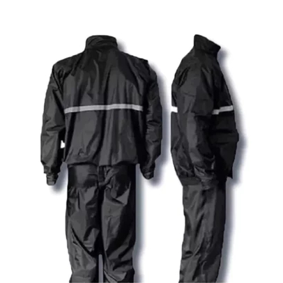 Conjunto Capa De Chuva de Motoqueiros Ciclistas Impermeável Calça Jaqueta C/ Capuz