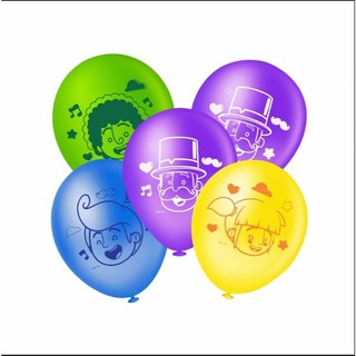 Kit 20 Balões Mundo Bita – Balão Redondo Nº8 Festa Infantil - Escolha Seu Pacote Pela Foto e Numeração!