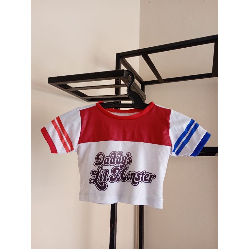 camiseta infantil Arlequina (Harley Quinn) filme Esquadrão Suicida cosplay