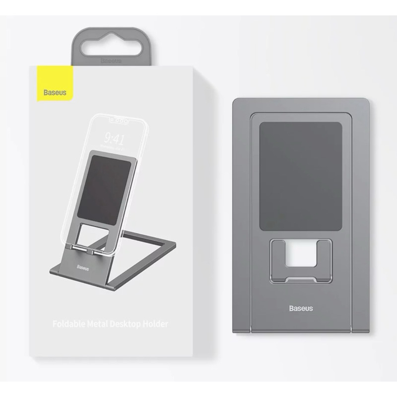 Baseus suporte dobrável titular de telefone tablet mesa, suporte de metal universal para iPhone iPad