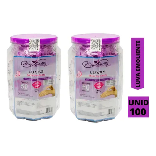 Kit Manicure Iniciante Luvas Creme Emoliente Hidratante 100 Higibeauty