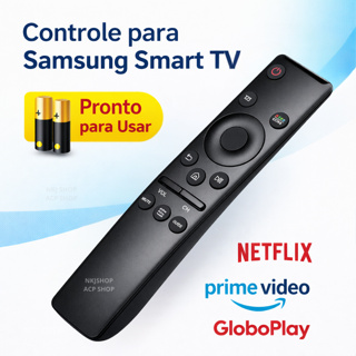 Controle Remoto Samsung Smart TV 4K Universal Netflix Prime GloboPlay Compatível em Oferta na Shopee