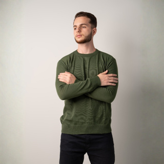 Suéter Blusa Básica Lisa Gola Redonda Poliéster Manga Longa Qualidade Premium em Oferta na Shopee