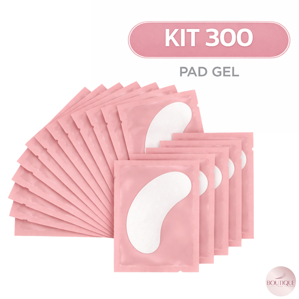 Pad Gel 300 un (150 Pares) Protetor de Pálpebras Alongamento e Estensão de Cílios Adesivos em Gel