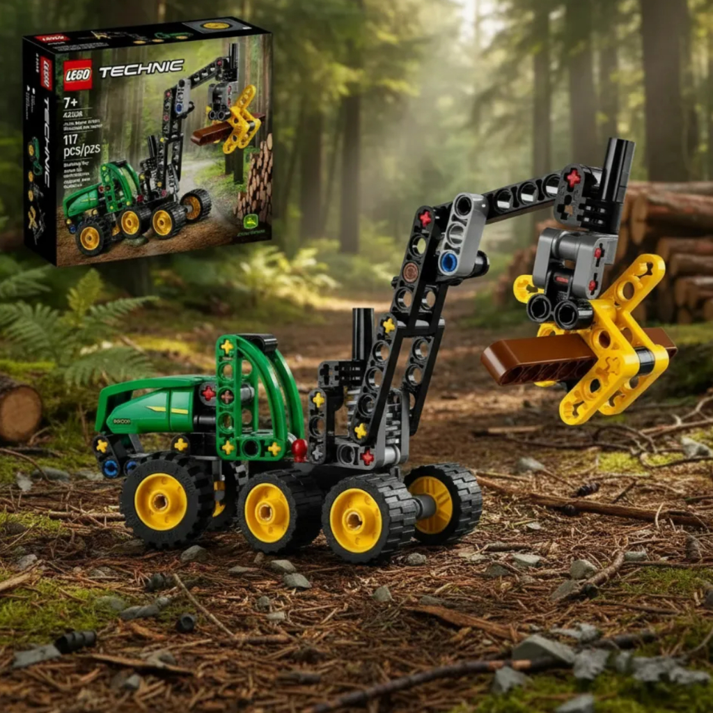 Lego Technic Ceifeira John Deere 42218 117 Peças 117 Lego Technic Colheitadeira De Rodas John Deere