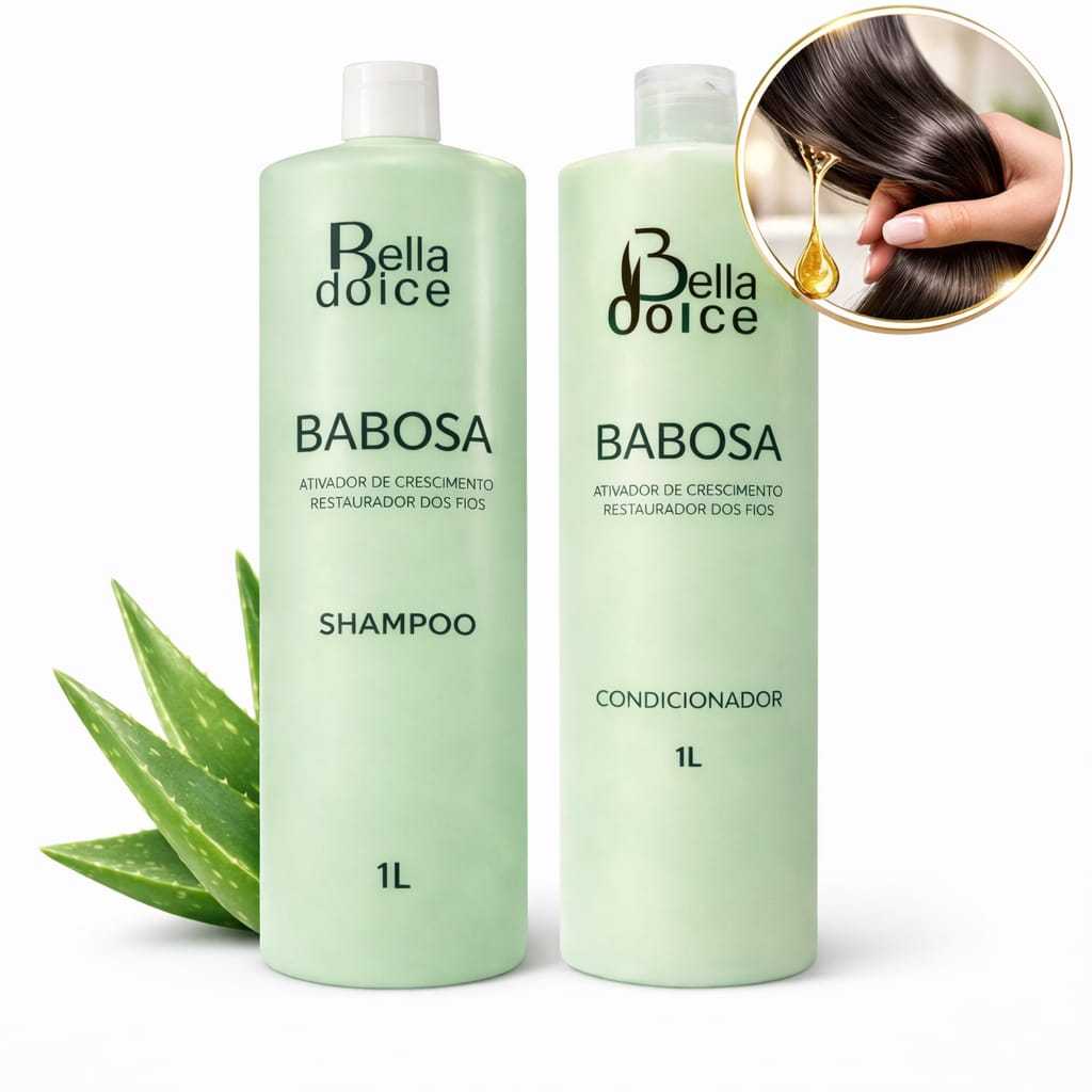 Shampoo Condicionador 1l Babosa Crescimento Anti-queda Detox em Oferta na Shopee