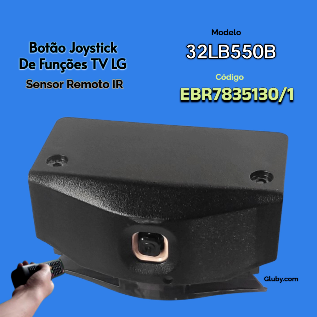 BOTÃO JOYSTICK SENSOR C/REMOTO IR TV LG 32LB550B EBR7835130/1