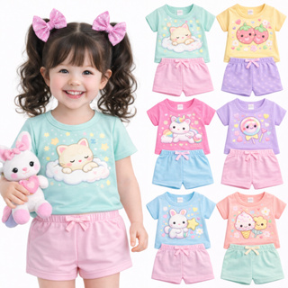 Kit 2 ou 4 Peças Roupa Feminino Verão Infantil Roupa de Menina Verão Infantil Kit 2 ou 1 Conjunto Infantil Verão Menina em Oferta na Shopee