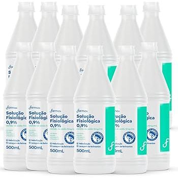 Soro Fisiologico Farmax 500ml - KIT 12 UNIDADES-  Lavagem Nasal