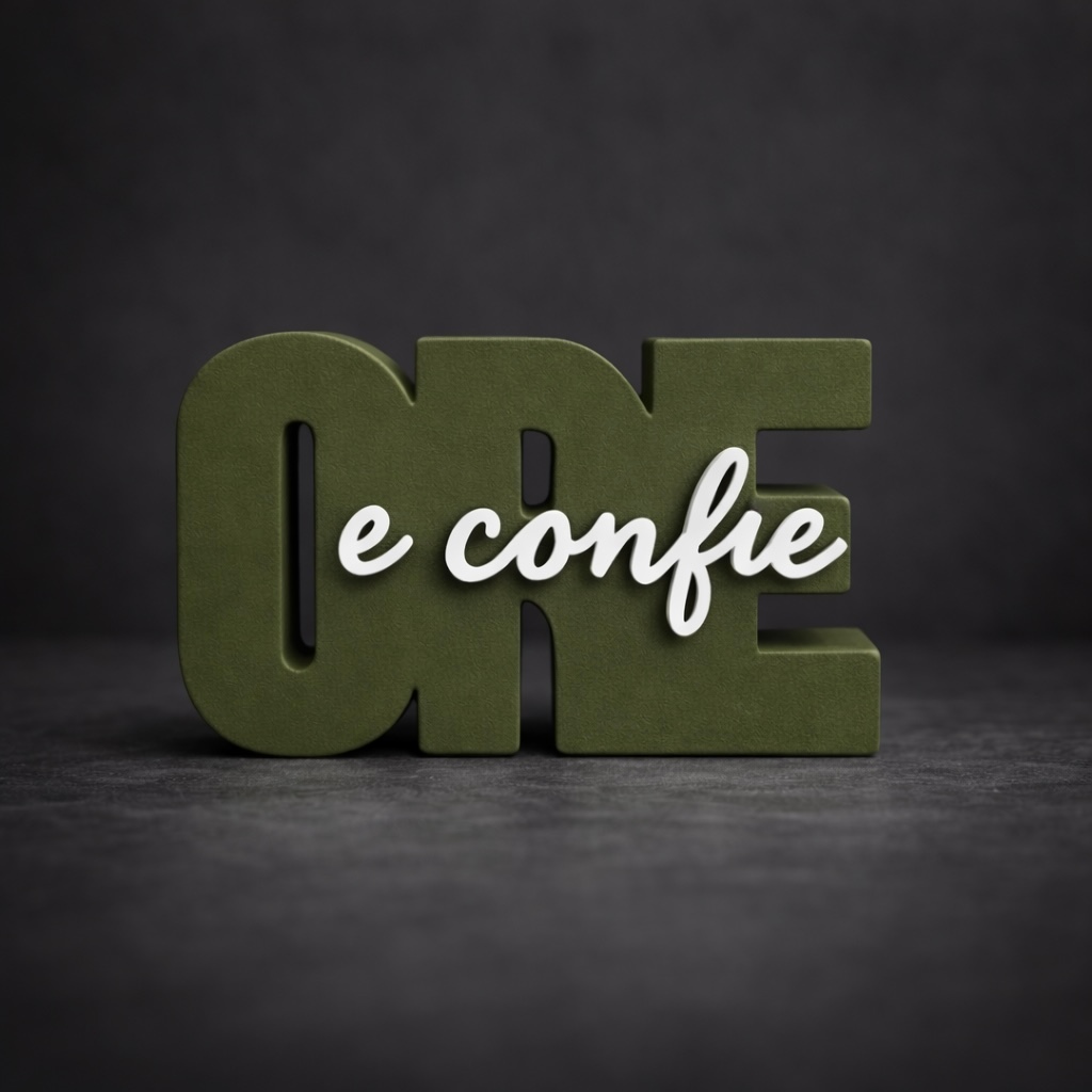 Letreiro Decorativo Ore e Confie Decoração Cristã Minimalista para Sala e Quarto em Oferta na Shopee