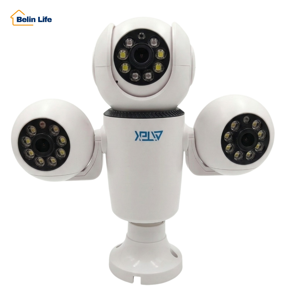 Câmera IP Wi-Fi Yoosee 2MP para ambientes externos três lentes visão noturna colorida em Oferta na Shopee