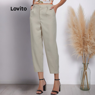 Lovito Calça Reta Cenoura Basica Alfaiataria Moda Feminina BRPTB1237BRL1267