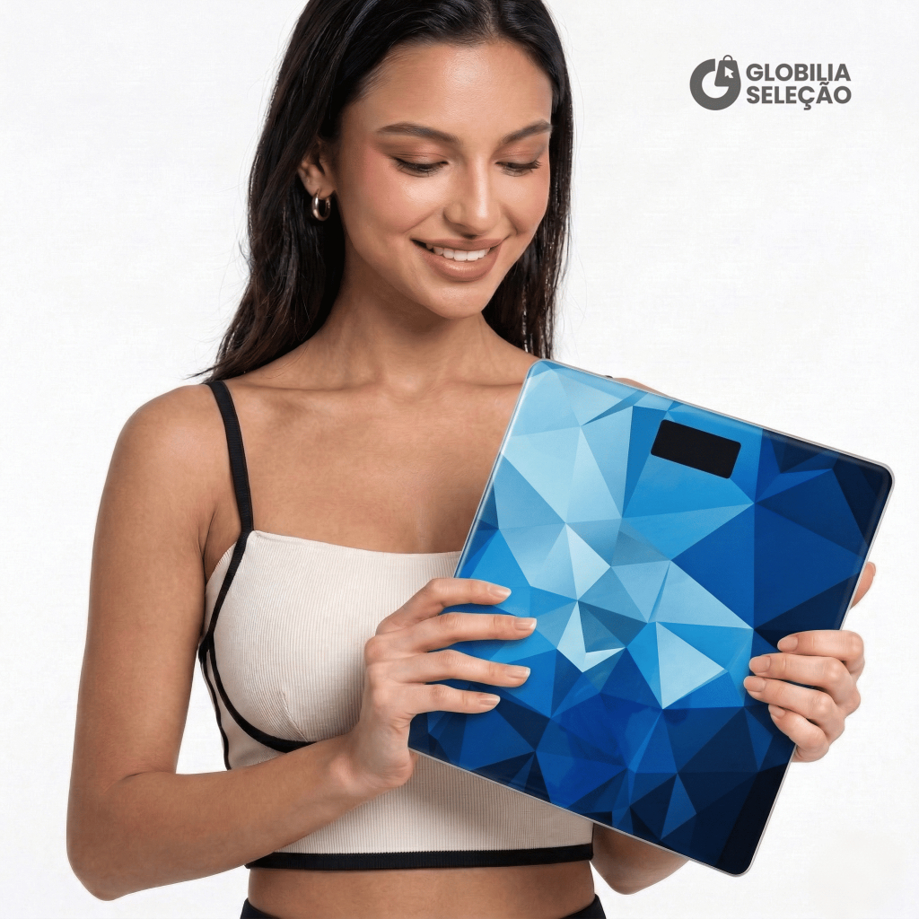 ✨【Novidades】Balança Corporal Digital Balança de Casa Doméstica de Banho com tela LED até 180KG + Pilha