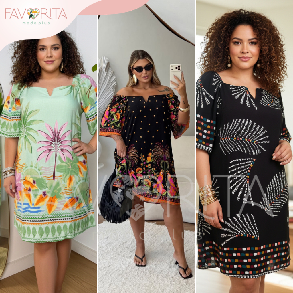 Vestido Curto Decote em V Plus Size Manga Morcego Inspiração Estampado em Oferta na Shopee