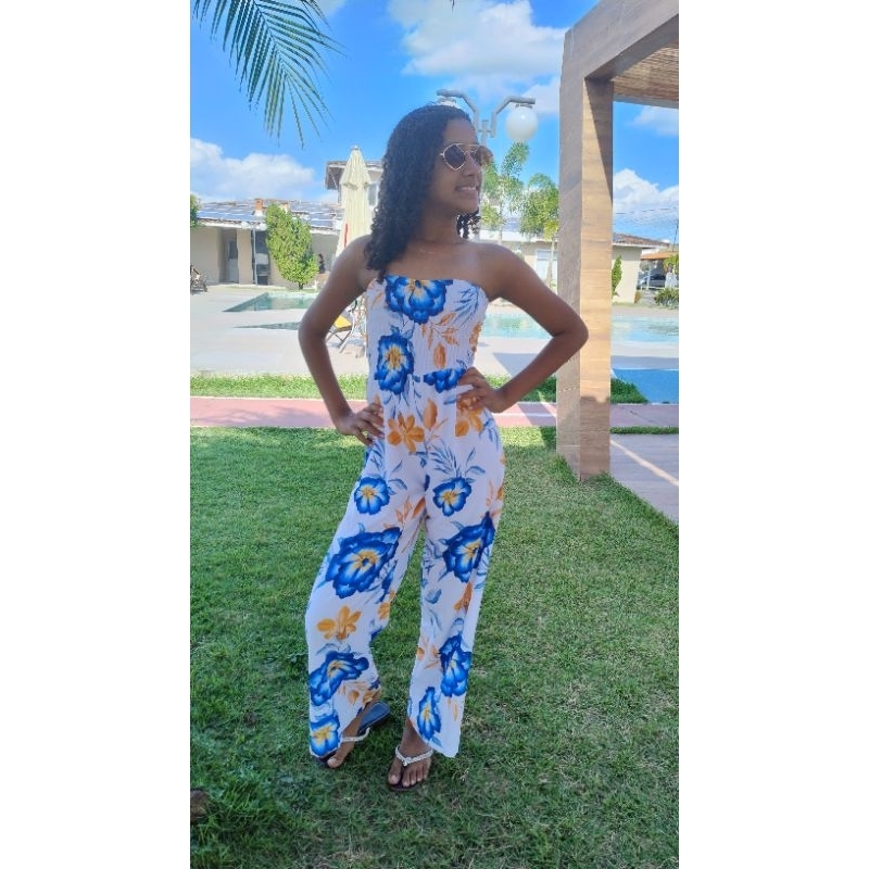 Macacão floral